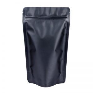 70g-A- Black Matt Stand Up Pouch - 110mm(W) x 185mm(H) + 65mm(G)