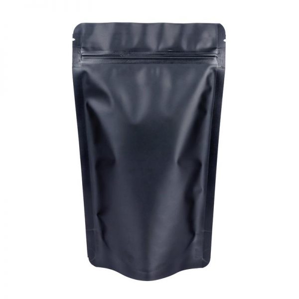 70g-A- Black Matt Stand Up Pouch - 110mm(W) x 185mm(H) + 65mm(G)