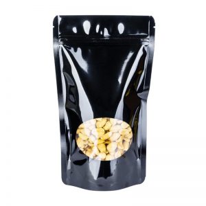 70g Window Black Shiny Stand Up Pouch