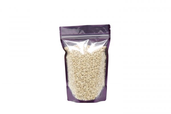 250g Clear Purple Shiny Stand Up Pouch