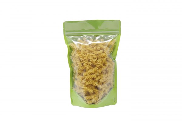 250g Clear Lime Green Shiny Stand Up Pouch