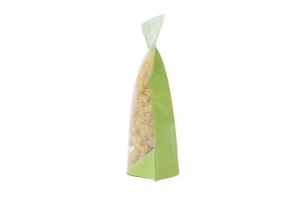 250g Clear Lime Green Shiny Stand Up Pouch - Image 3